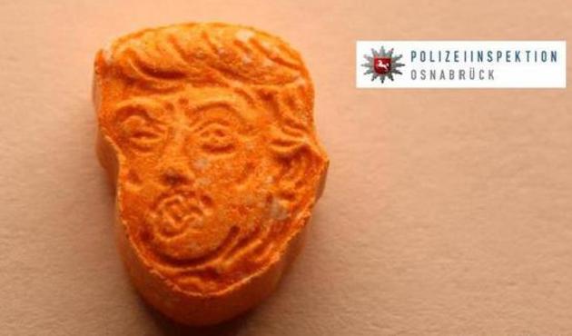 Trump şeklinde uyuşturucu hap yaptılar...