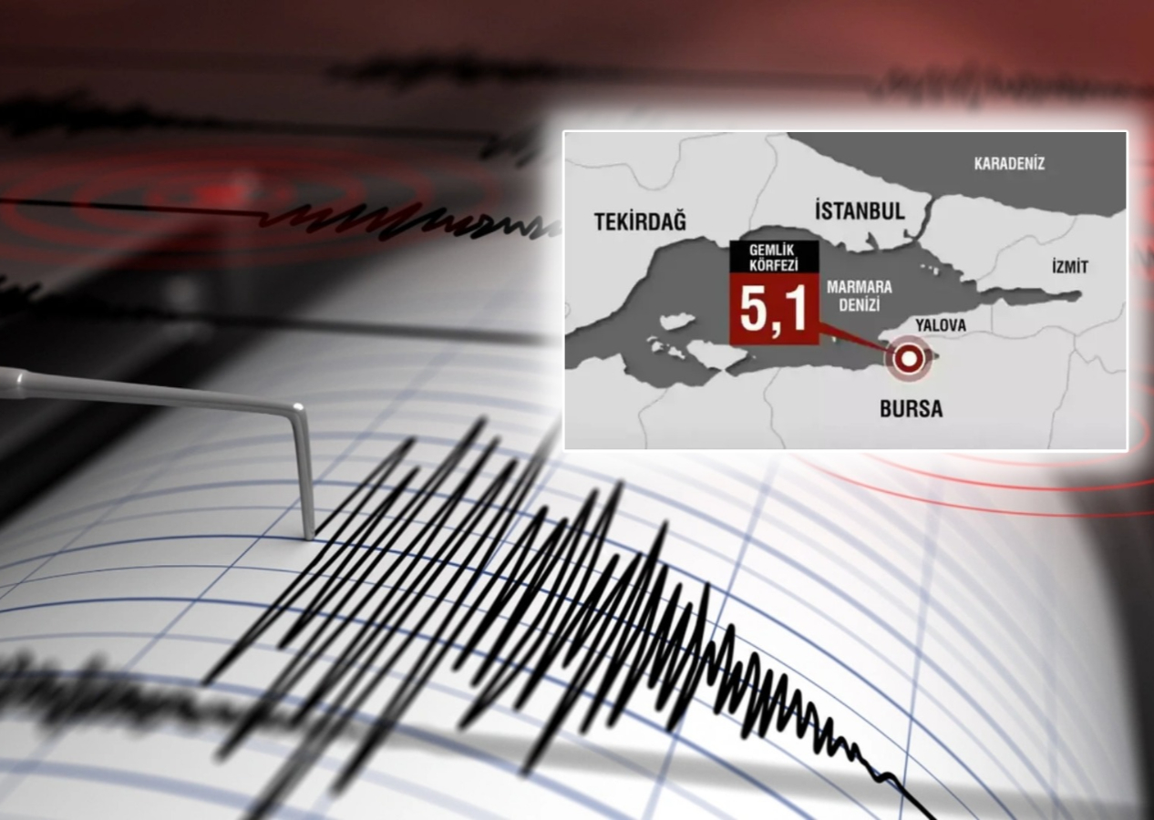 Gemlik'te 5,1 büyüklüğünde deprem! İstanbul'da da hissedildi