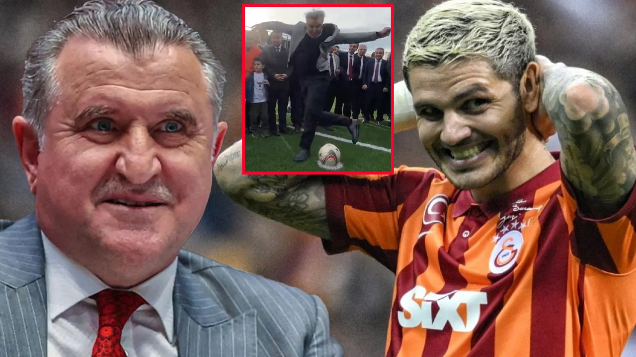Gençlik ve Spor Bakanı Osman Aşkın Bak'tan Icardi'yi kıskandıracak gol