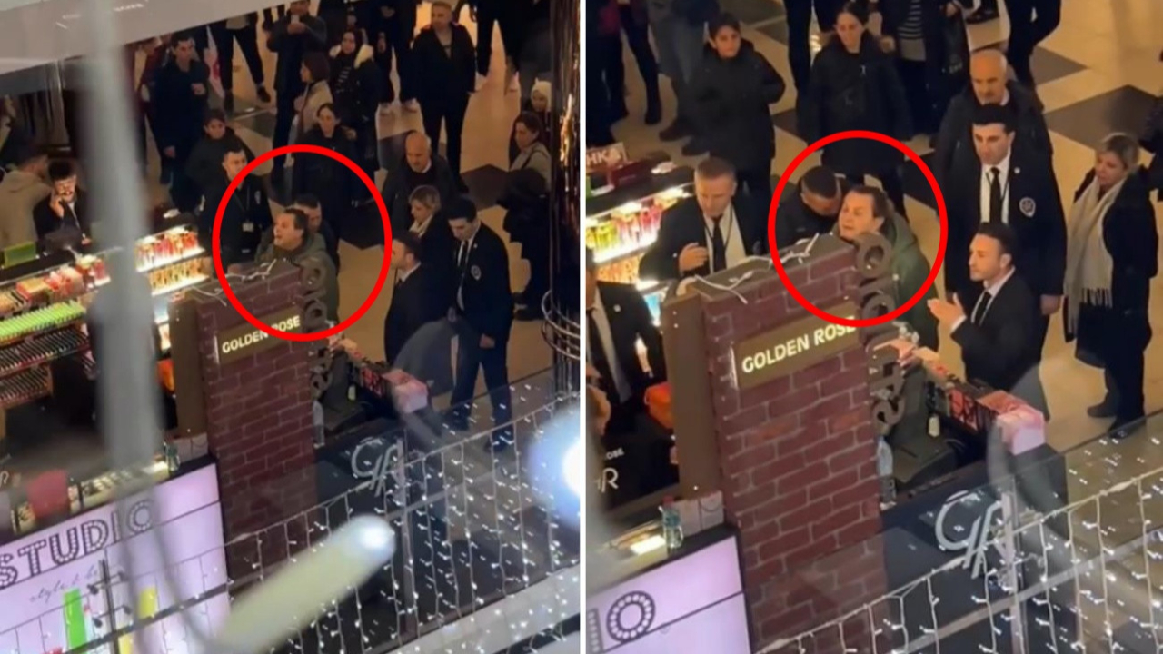 AVM'de hareketli anlar: Armağan Çağlayan dakikalarca çalışana bağırdı!