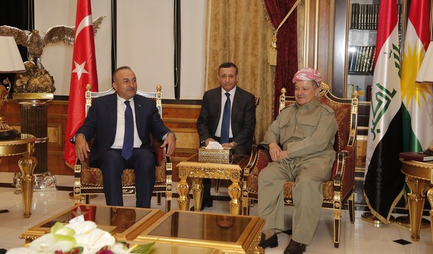 Bakan Çavuşoğlu Barzani ile görüştü!