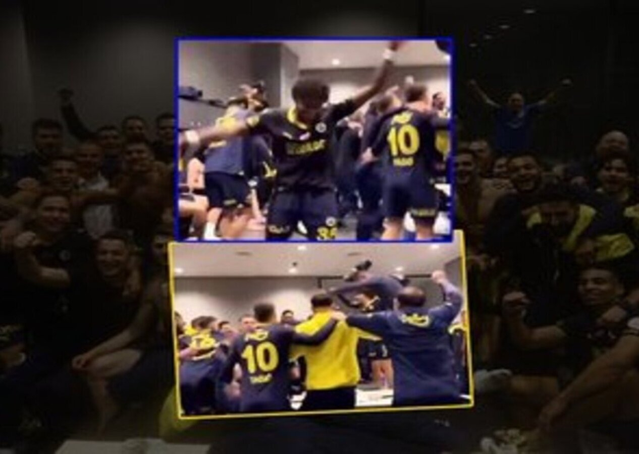 Fenerbahçeli futbolcular derbi zaferini böyle kutladı!