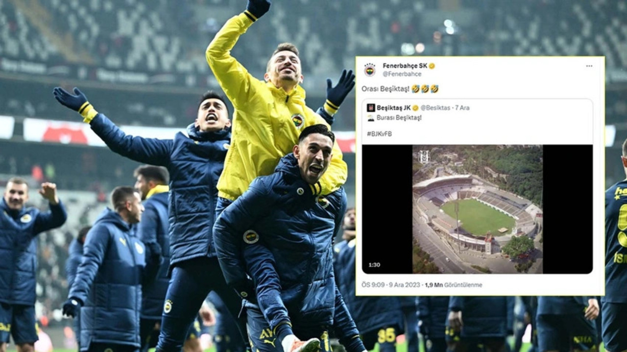 Fenerbahçe'den derbi sonrası Beşiktaş'a olay gönderme! ''Burası...'' ''Orası...''