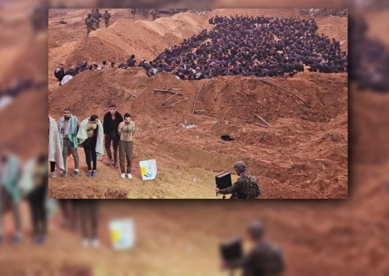 İsrail'in sivillere yönelik zulmünü özetleyen fotoğraf