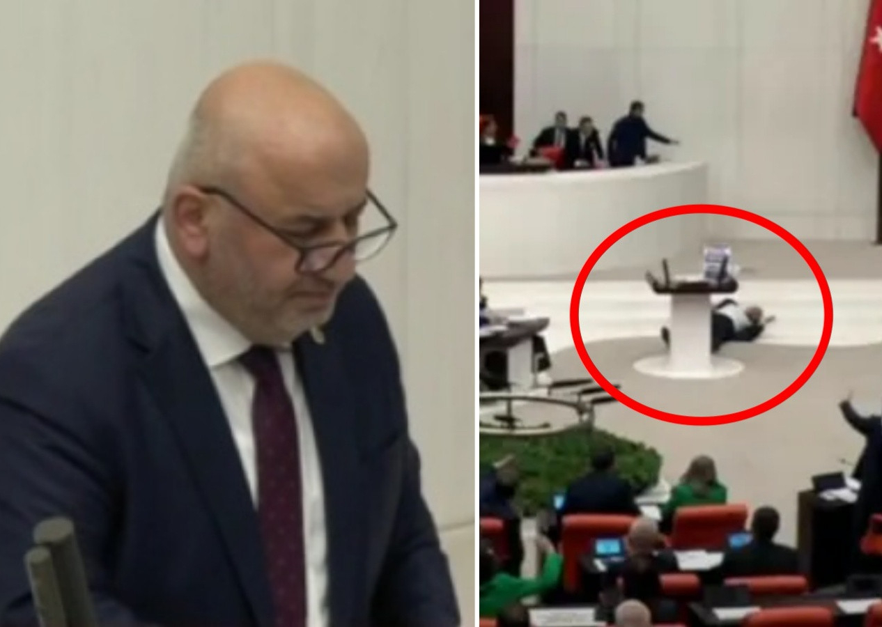 Saadet Partili milletvekili Hasan Bitmez, Meclis kürsüsünde kalp krizi geçirdi! Kafasını mermere vurdu...