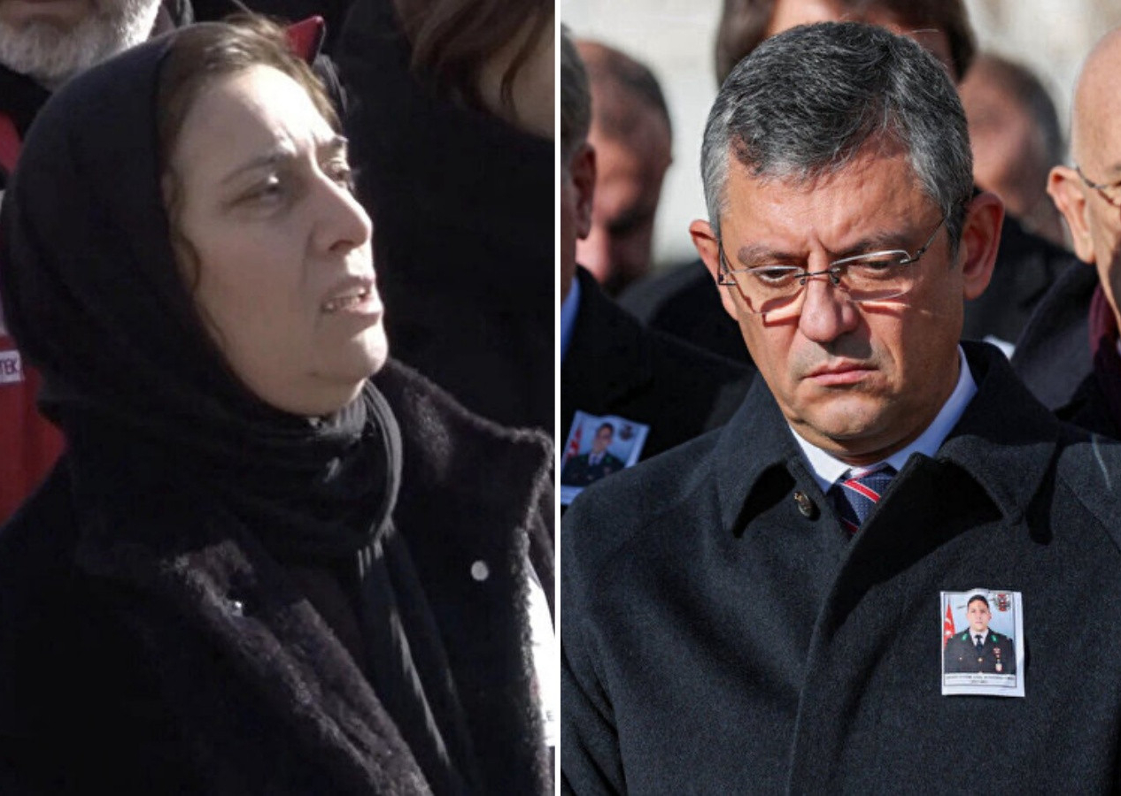 Özgür Özel'e şehit yakınından tepki: Demirtaş'ın asıldığını göreceğiz!