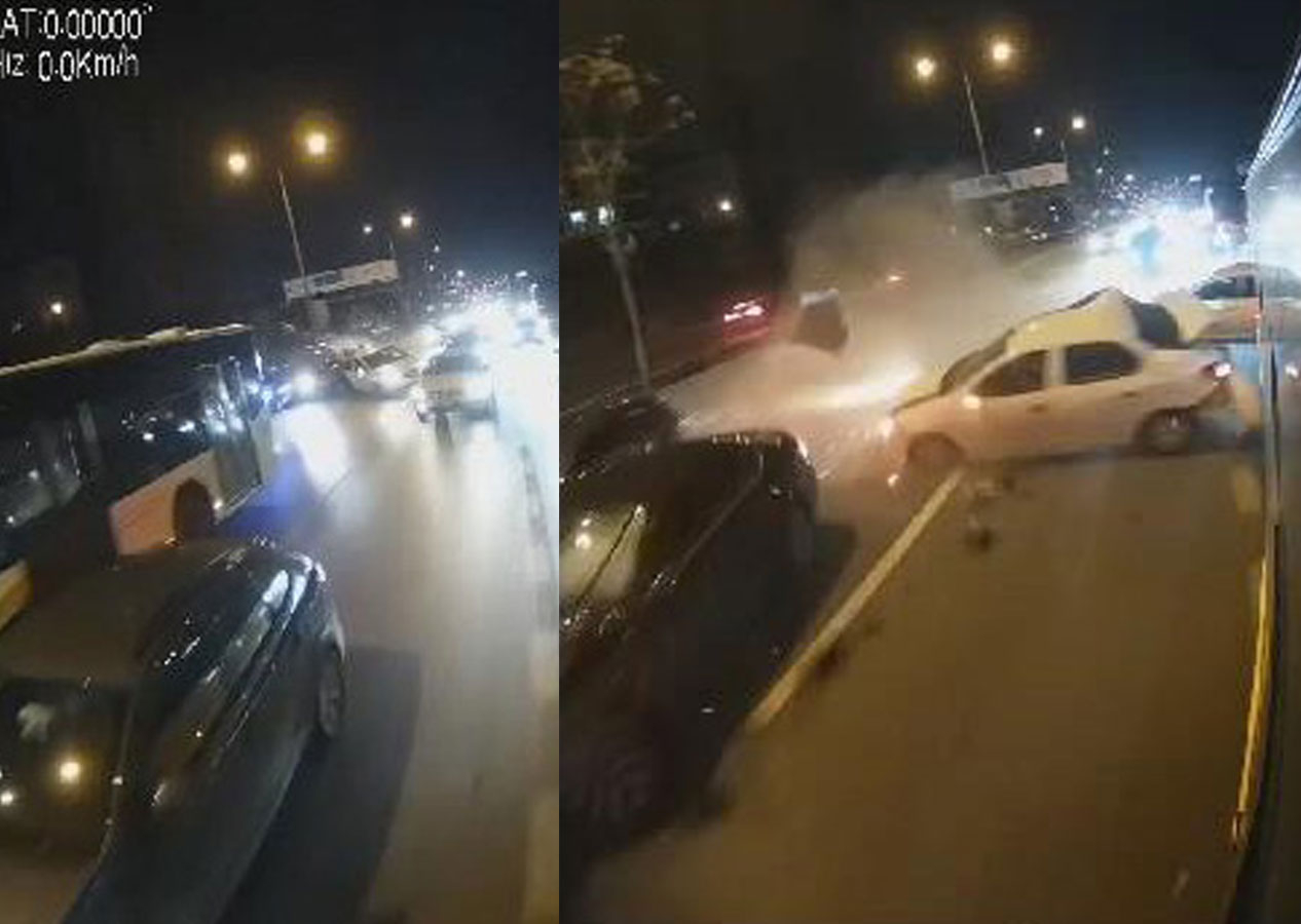 Bu da trafik terörü! Kadıköy'de makas atan otomobil kazaya neden oldu: Yaralılar var!