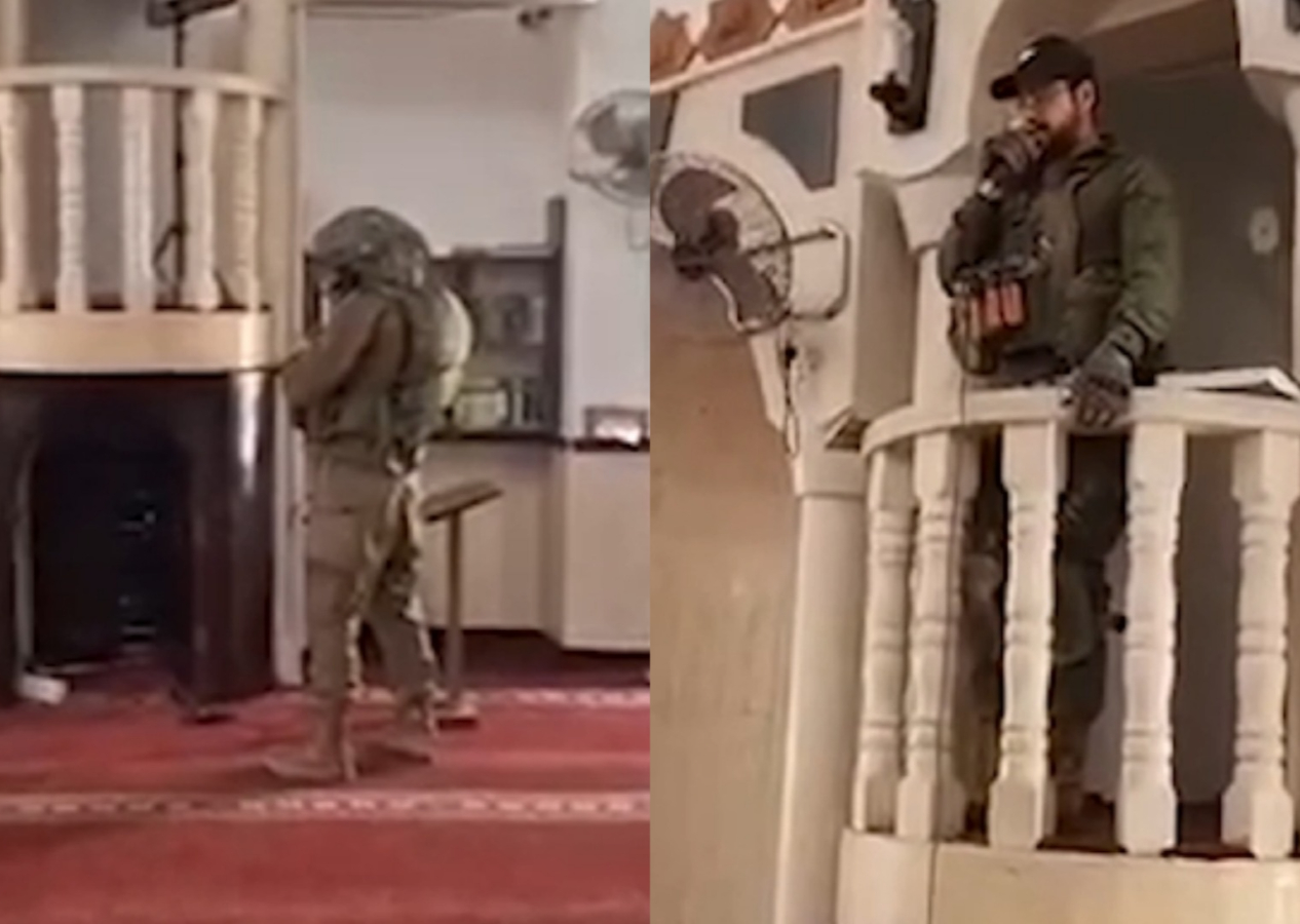 İsrail alçaklığında yeni boyut: Camiyi işgal ederek hoparlörlerden Yahudi duası okudular!