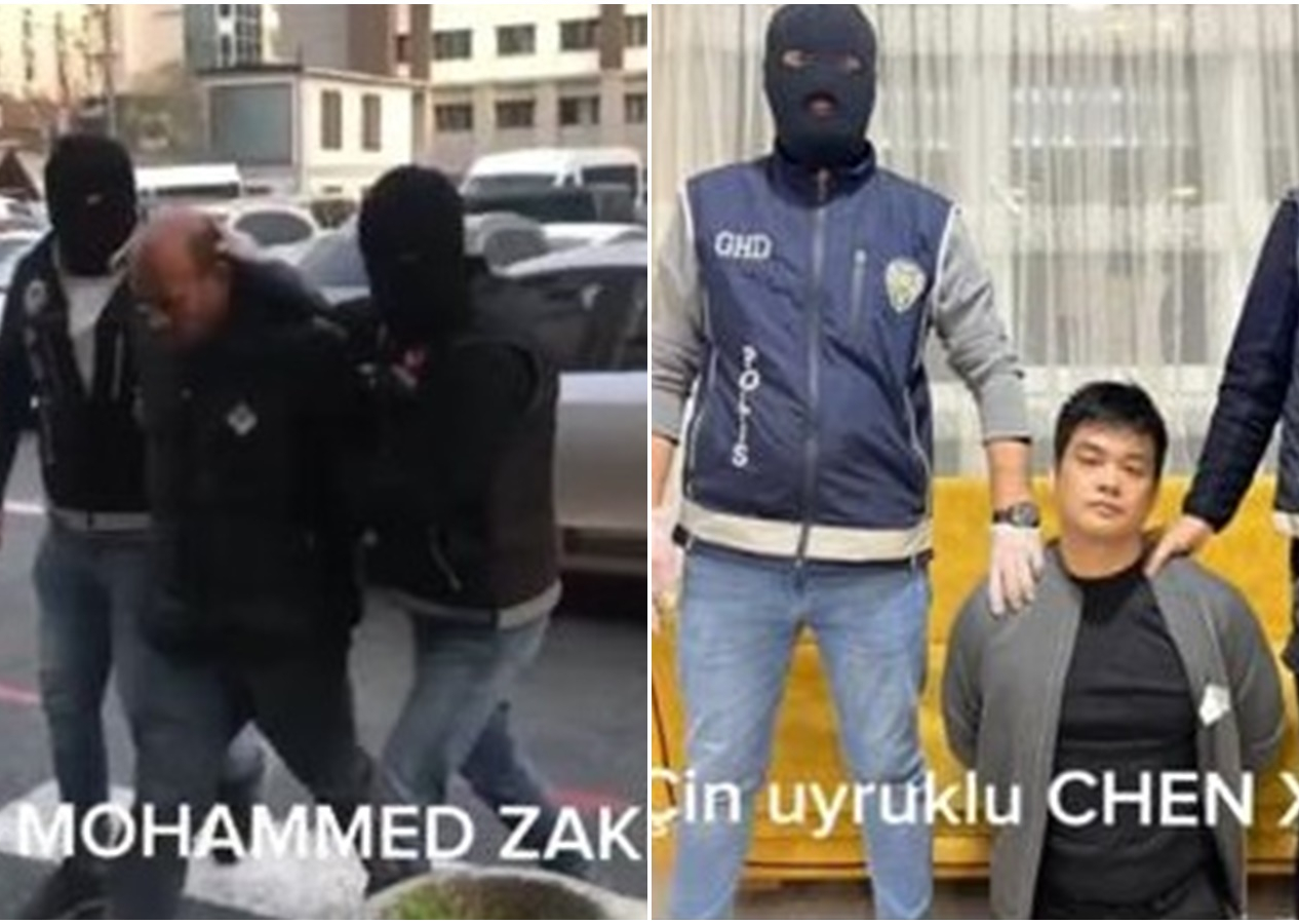 Bakan Yerlikaya görüntüleri paylaştı! Interpol tarafından kırmızı bültenle aranan 2 kişi yakalandı