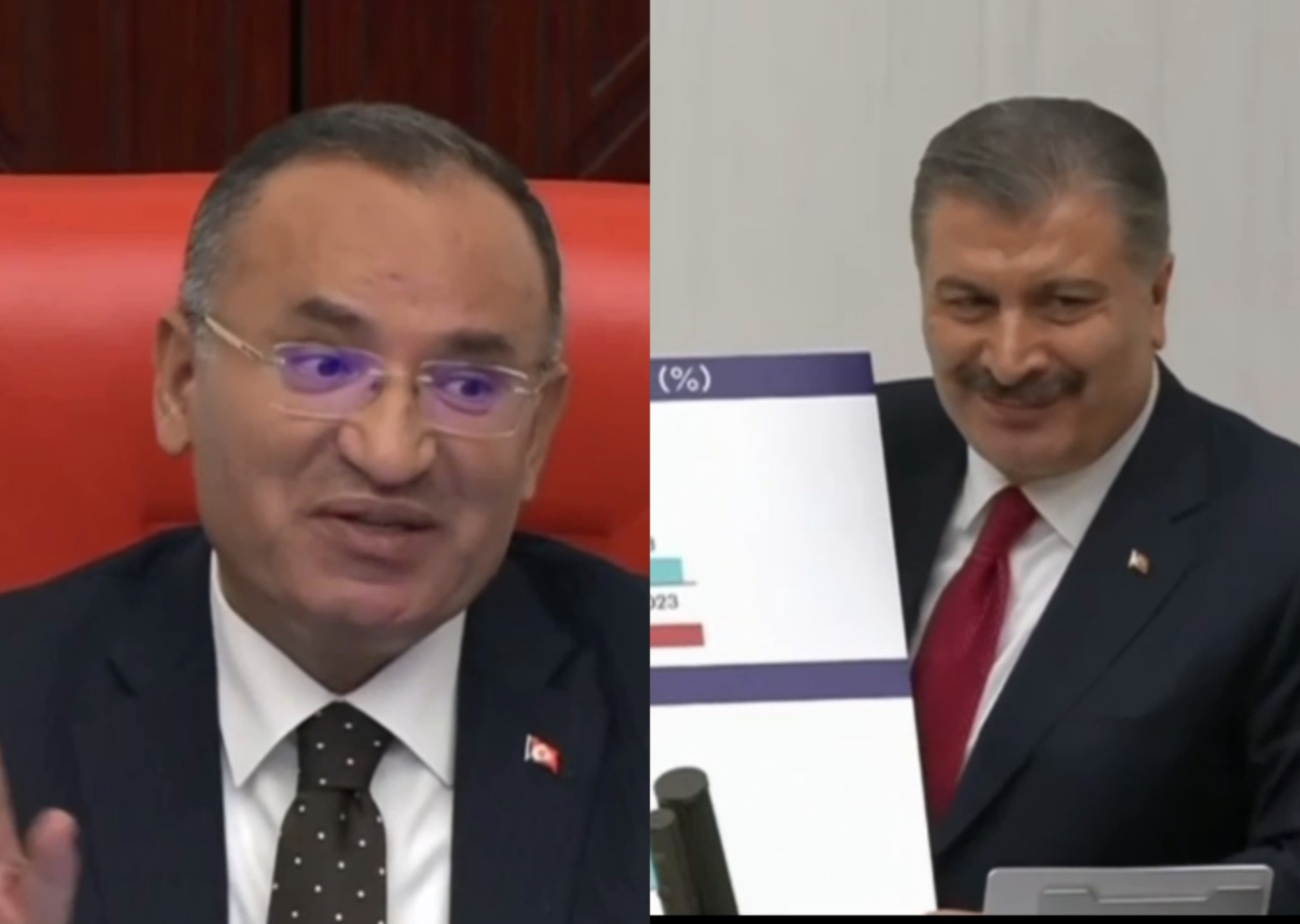 TBMM'de Bakan Koca ile Bozdağ'ın güldüren diyaloğu:  "Sayın Başkanım daha epey var."