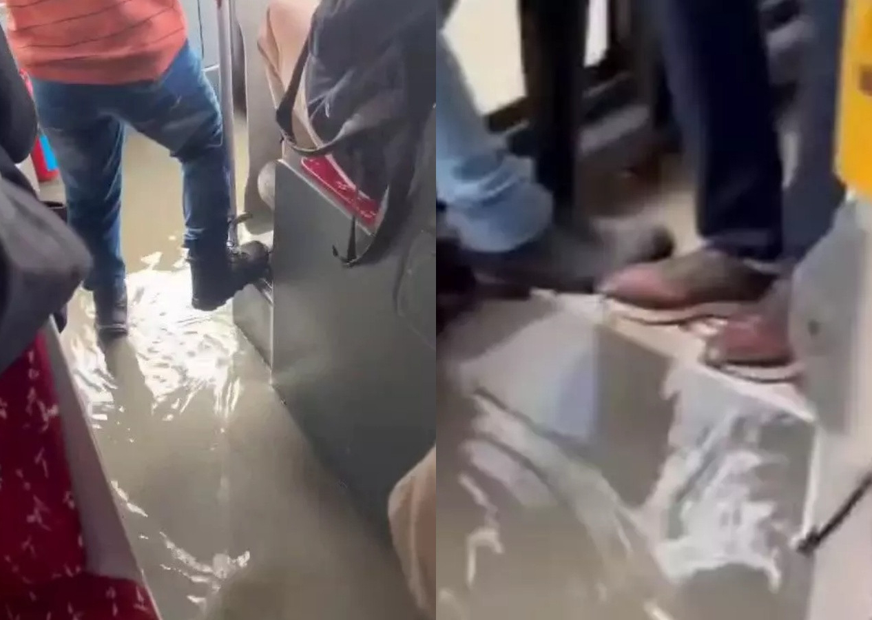 Sağanak sonrası İstanbul'da ulaşım çileye döndü! İETT otobüsünü su bastı!