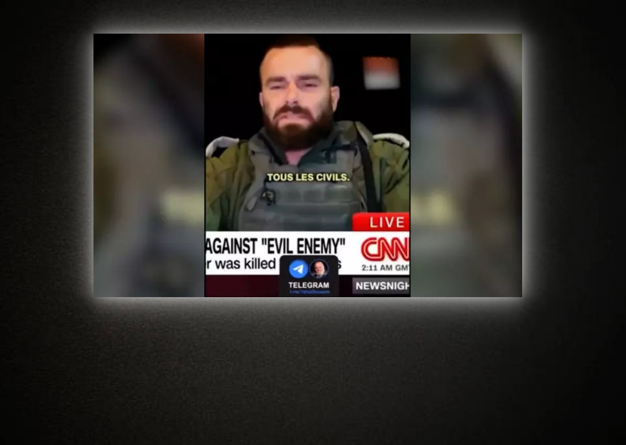 Siyonist İsrailli asker canlı yayında itiraf etti: Bizim savaşımız Hamas’la değil, tüm sivillerle