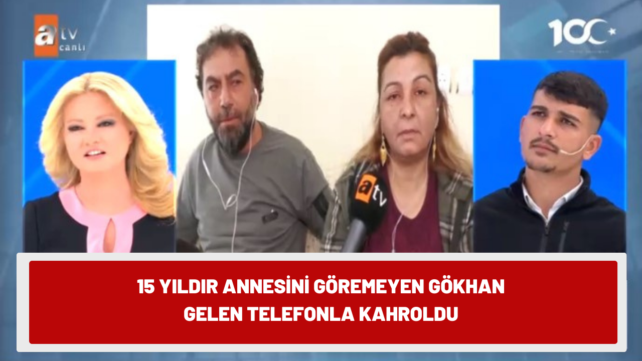 15 yıldır annesini göremeyen Gökhan, gelen telefonla kahroldu! Soluğu Müge Anlı ile Tatlı Sert programında aldı