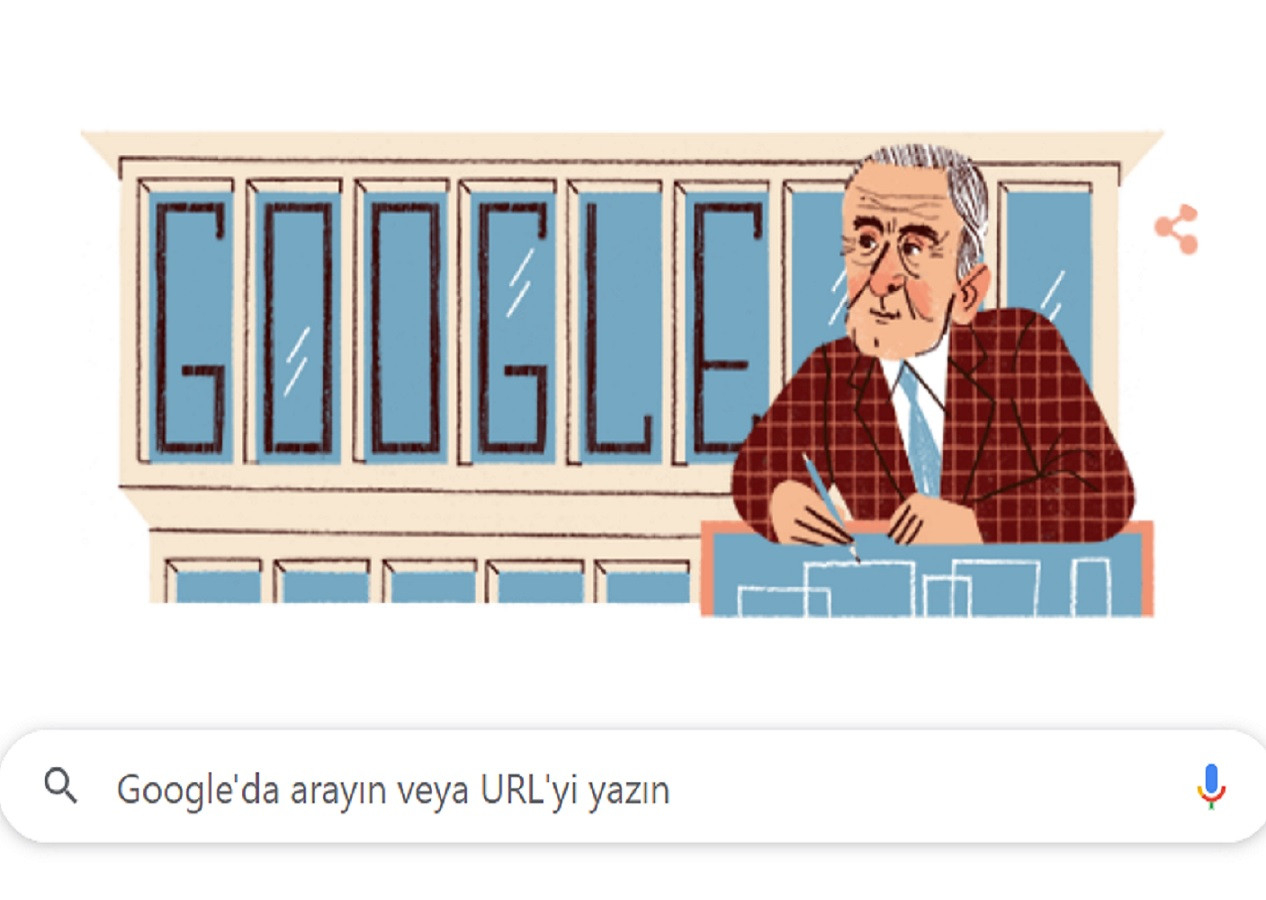 Google'dan anlamlı doodle tasarımı! Google mimar Sedad Hakkı Eldem'in doğum gününü kutladı...