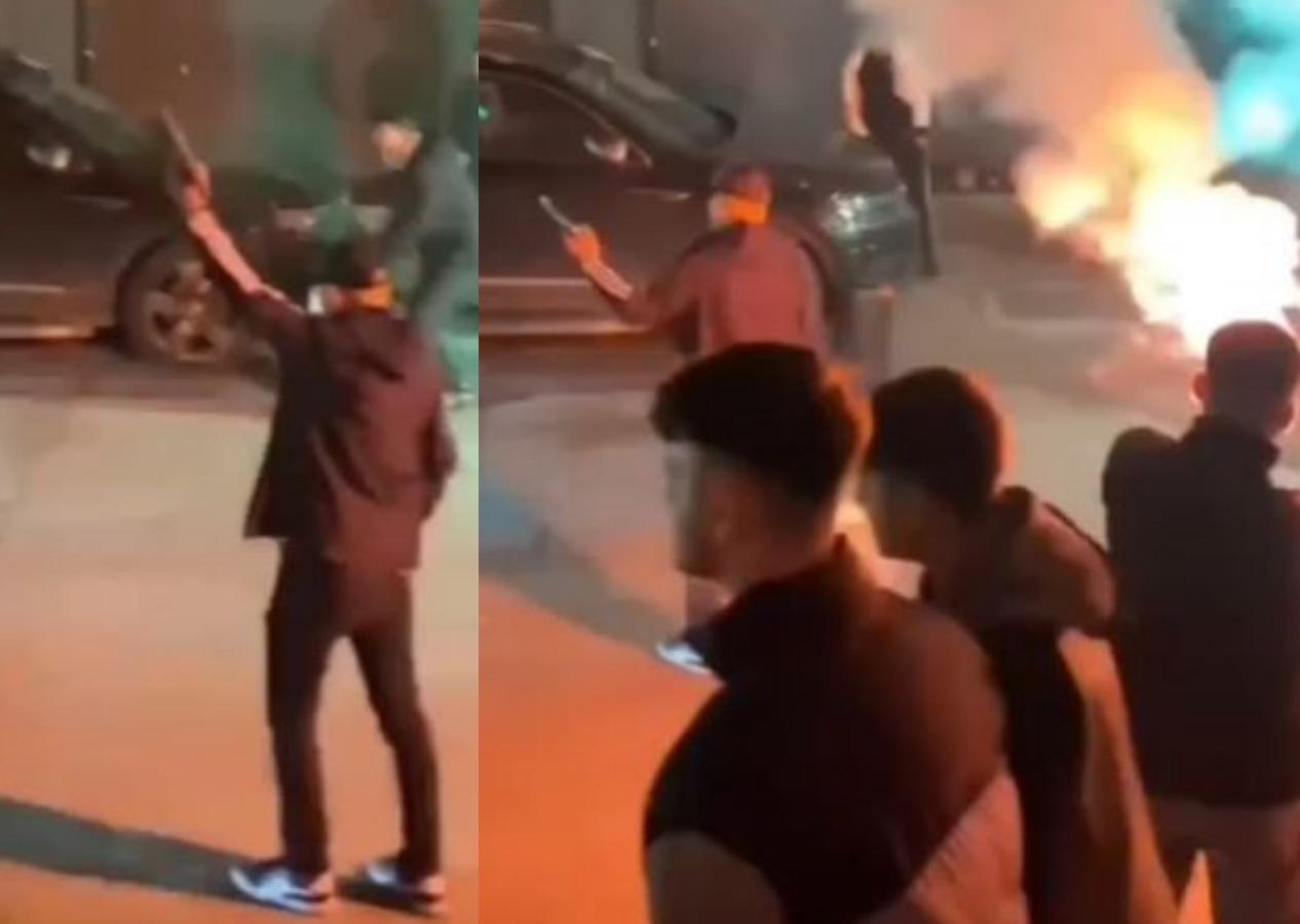 Olacak iş değil! Magandalar İstanbul'un göbeğinde cezaevinden çıkan kişiyi havaya ateş açarak karşıladılar