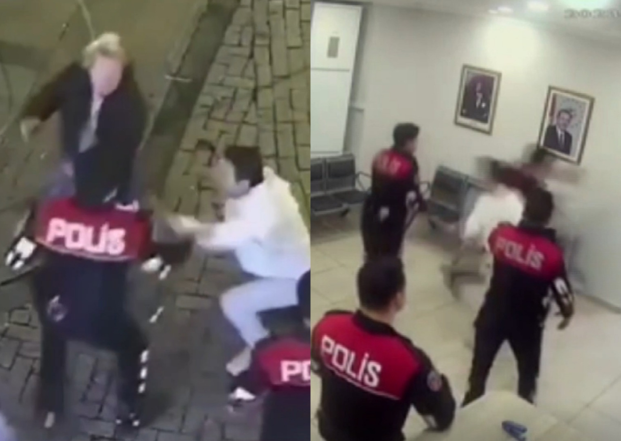 Tutuklanan şarkıcı Atilla Taş ve eşinin polislere saldırdığı anlar ortaya çıktı!