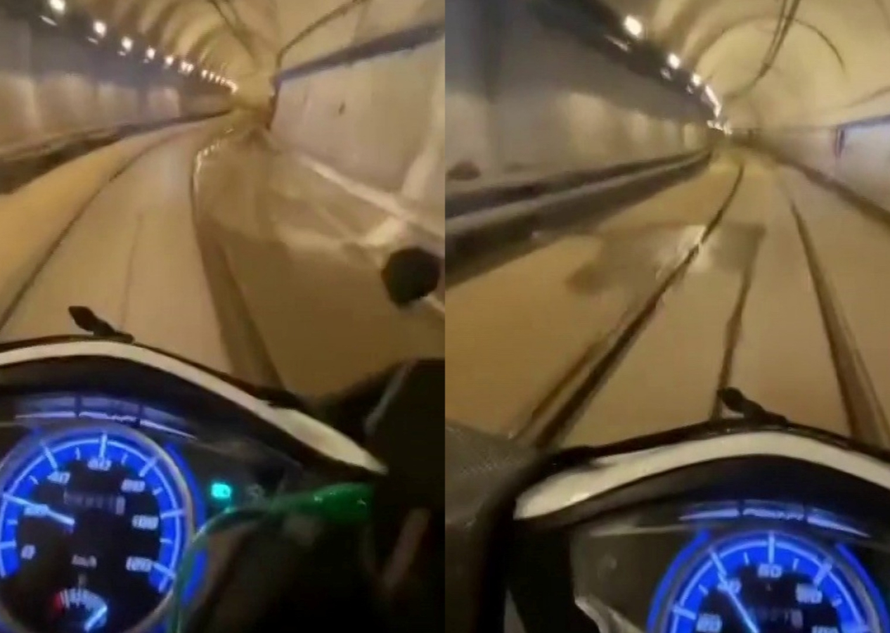 Motokurye Maltepe Metro istasyonuna girdi: İşte o ilginç anlar