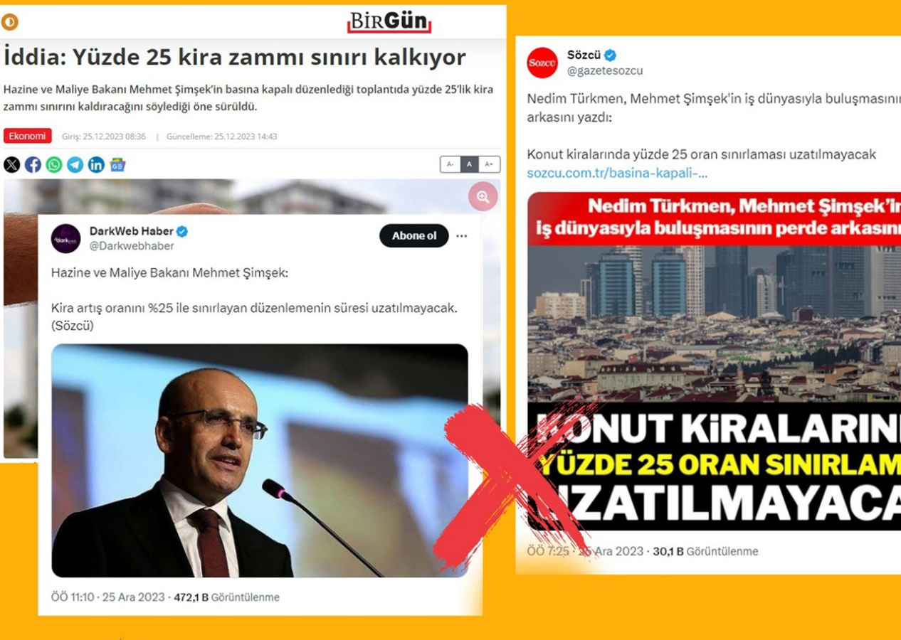 Dezenformasyonla Mücadele Merkezi, ''Yüzde 25 kira zammı sınırı kaldırılacak'' iddiasını yalanladı