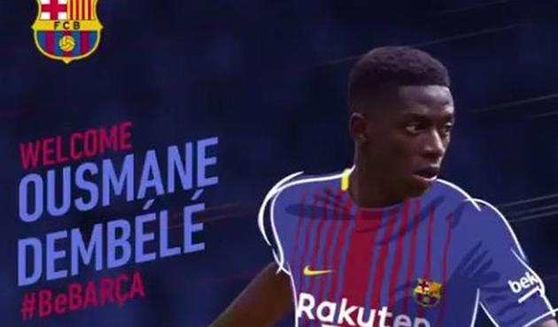 Ousmane Dembele resmen Barcelona'da!