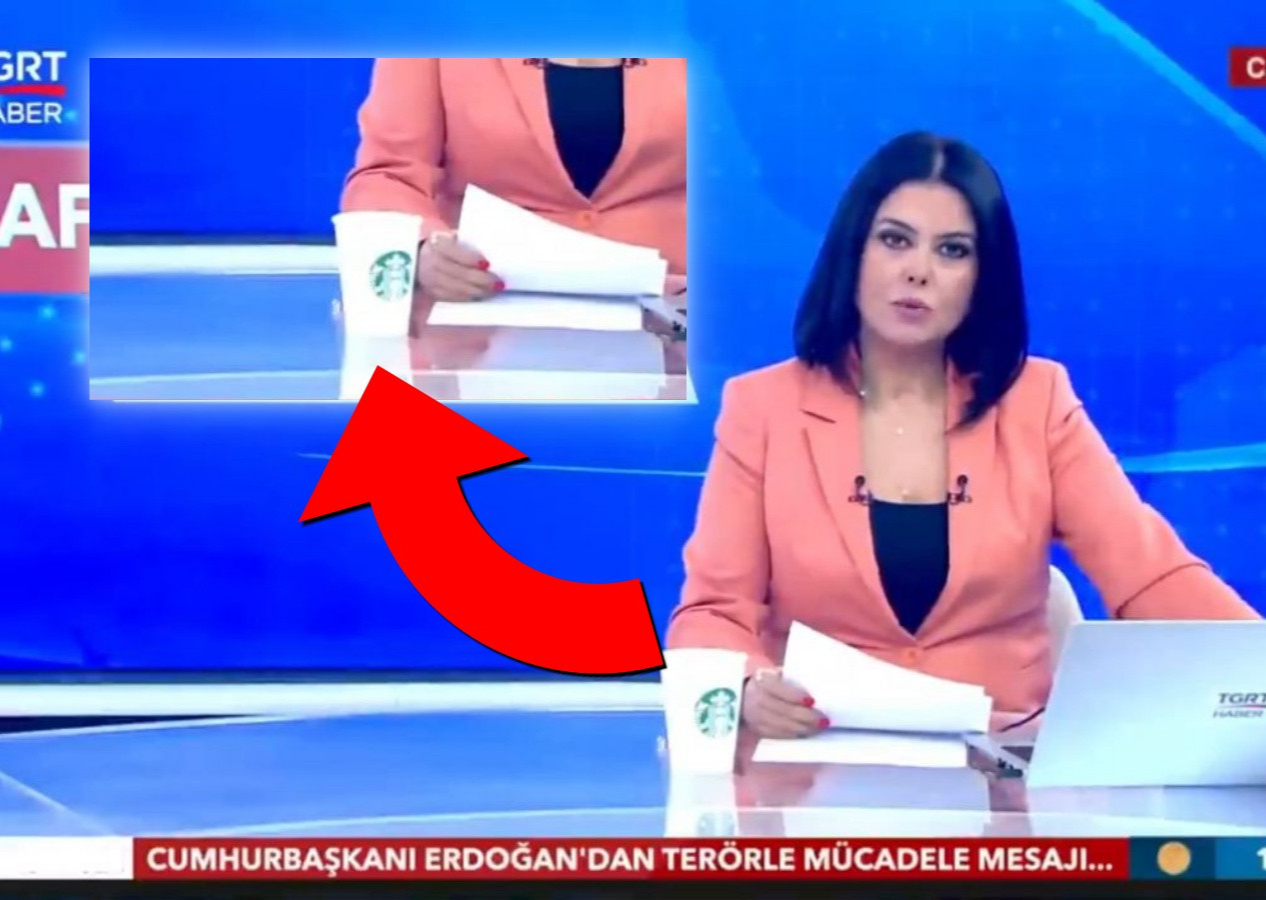 TGRT Haber'de Starbucks bardağı ile tepki çeken yayın! Boykot kampanyası başlatıldı...