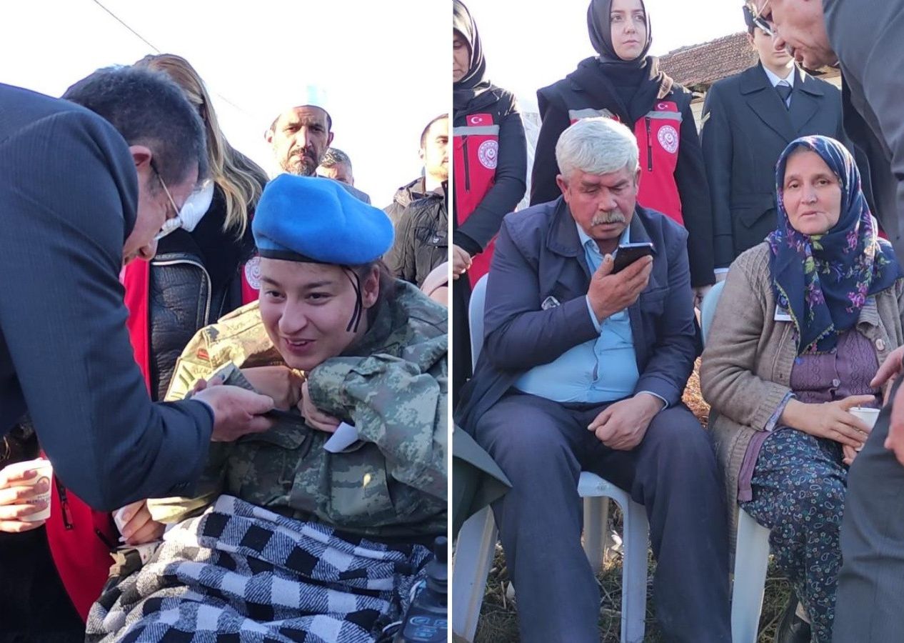 Cumhurbaşkanı Erdoğan şehit ailesiyle görüştü! Şehidin engelli kız kardeşi sesini duyunca mutlu oldu