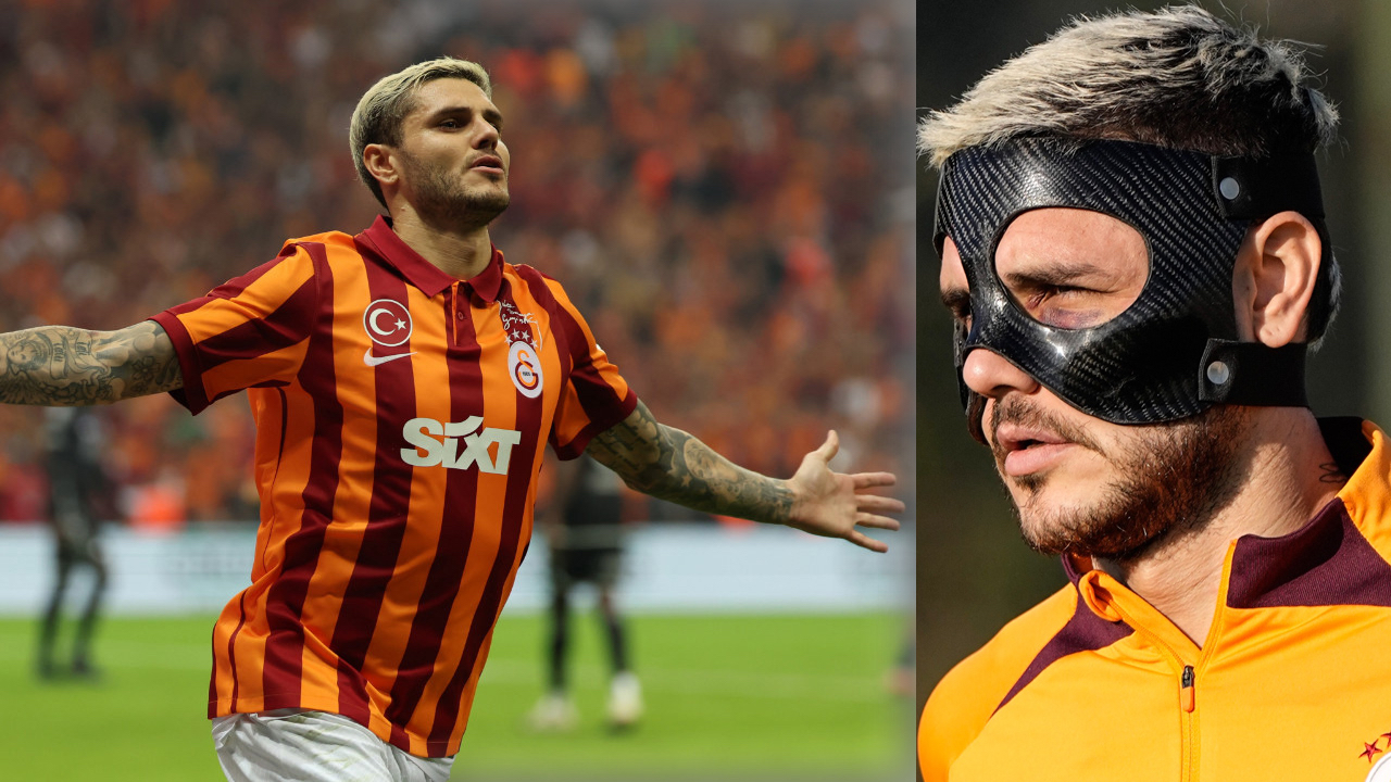 Derbide sakatlanan Mauro Icardi yeni maskesiyle görücüye çıktı