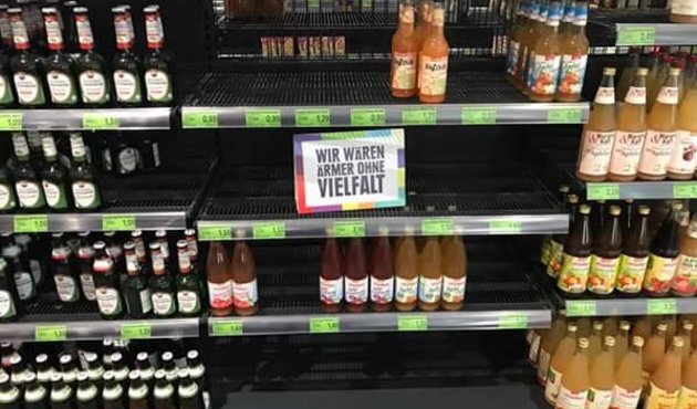 Süpermarket ırkçı oldu!