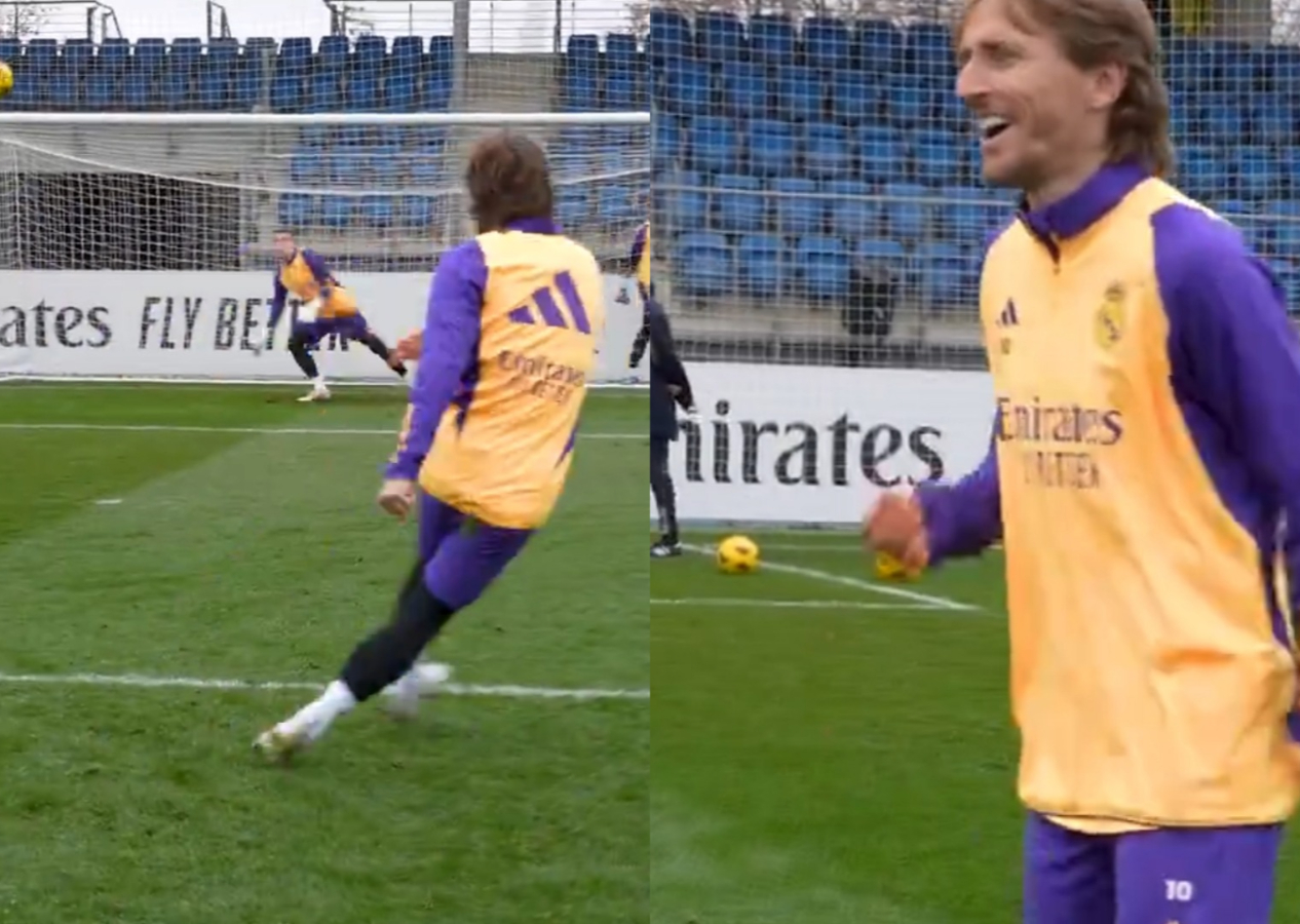 Öğren bunları Arda Güler! Modric'ten harika şut...