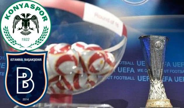 Başakşehir ve Konyaspor'un UEFA Avrupa Ligi'ndeki rakipleri belli oldu!