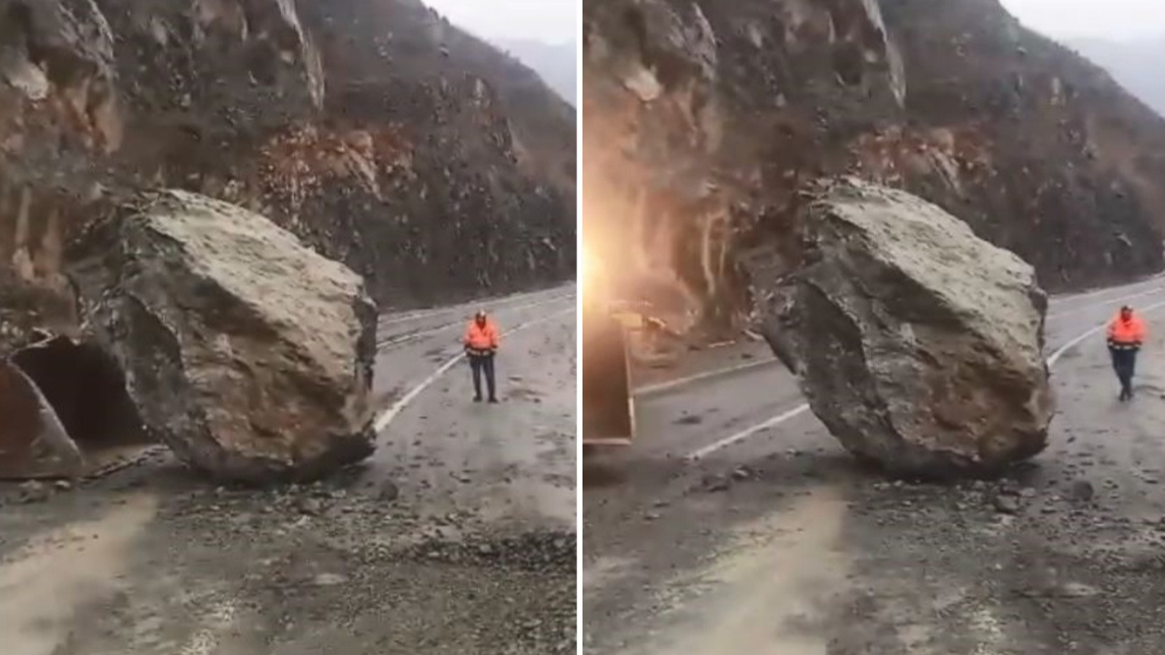 Artvin'de heyelan! Felaket ucuz atlatıldı...