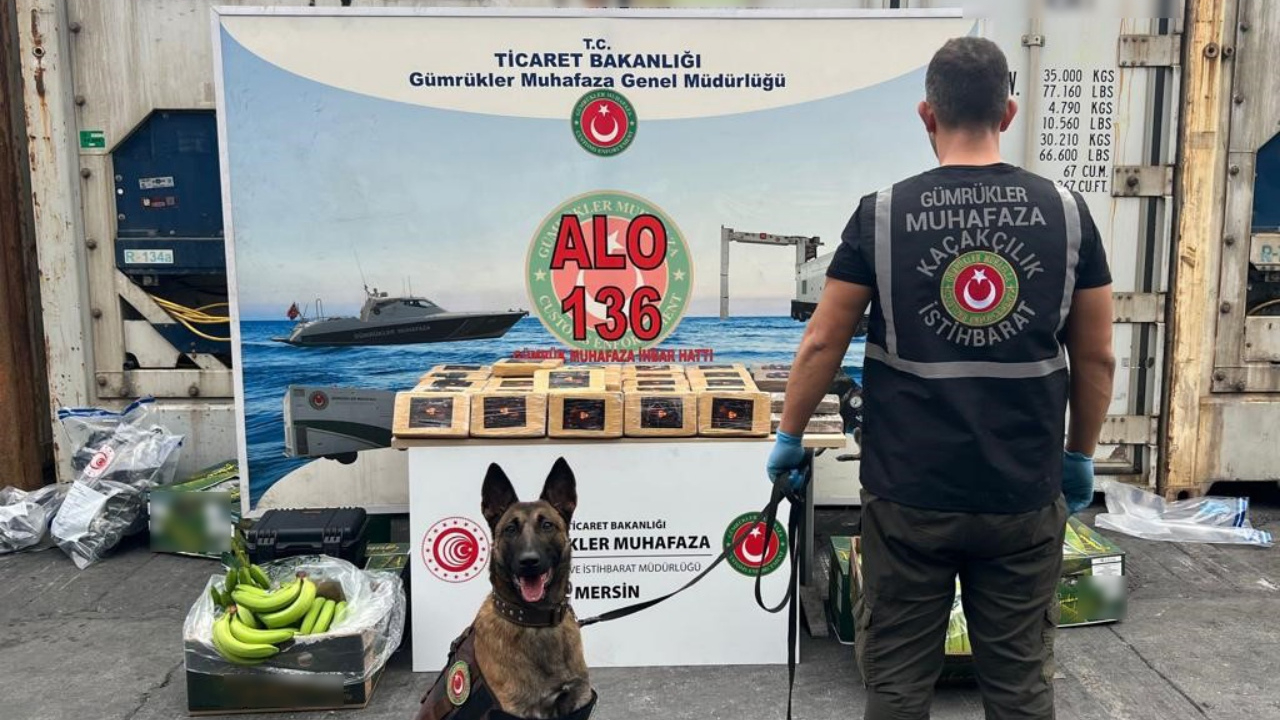 Gümrük Muhafaza 77 kilogram kokain yakaladı
