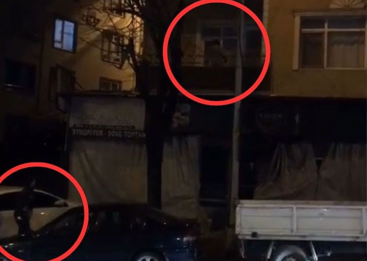 Hırsız tırmandığı balkonda yakayı ele verdi