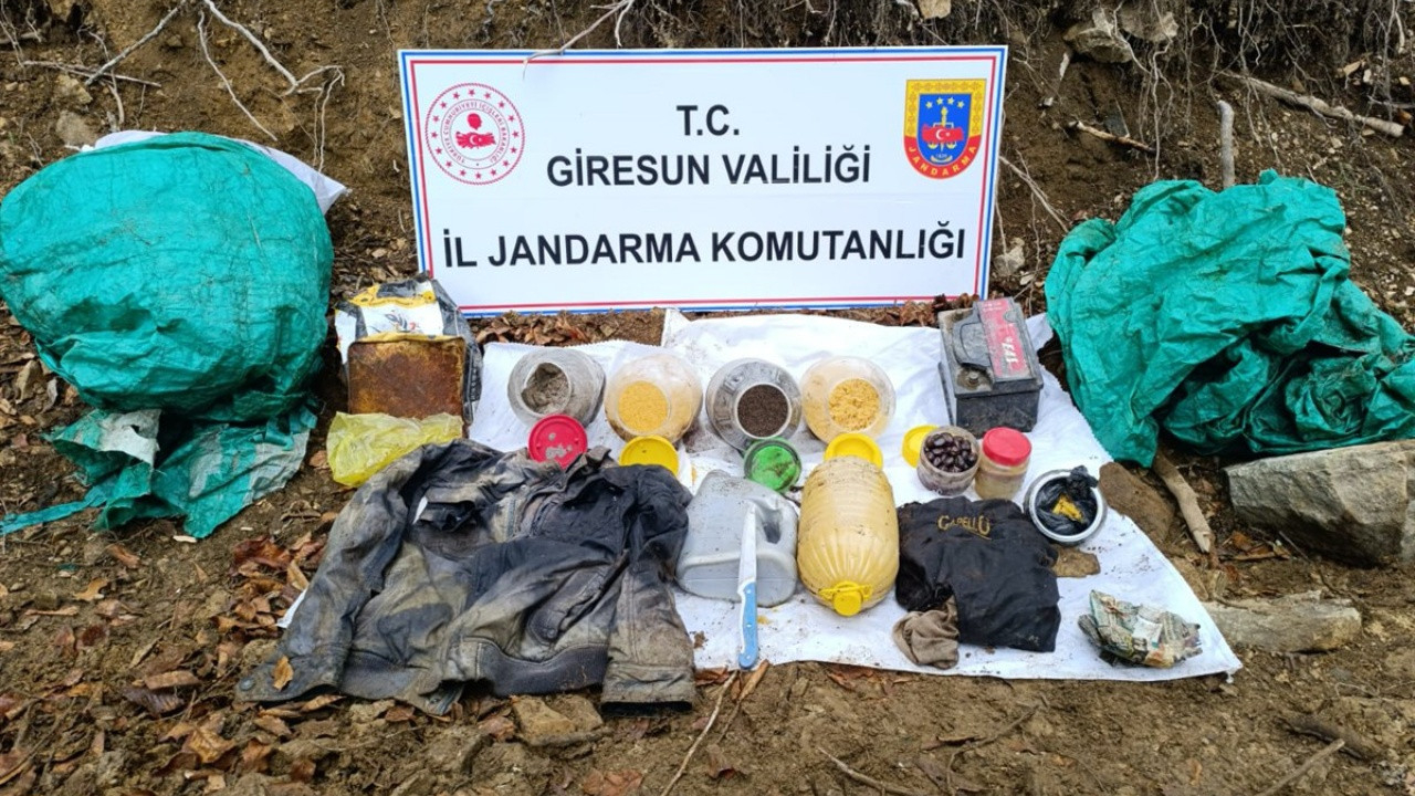 Giresun'da jandarma ekiplerince terör örgütünün kullandığı sığınak bulundu!