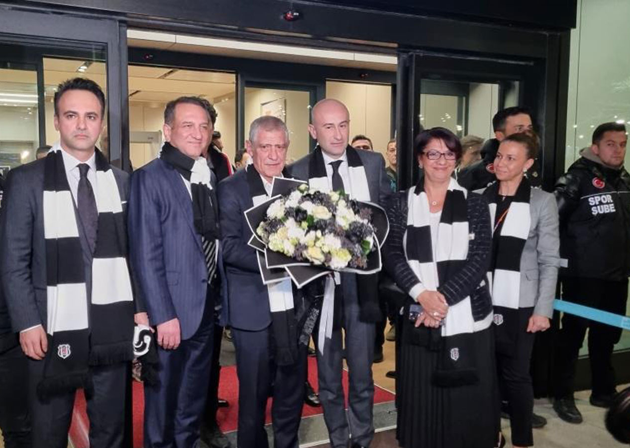 Beşiktaş'ın yeni teknik direktörü Fernando Santos İstanbul'a geldi