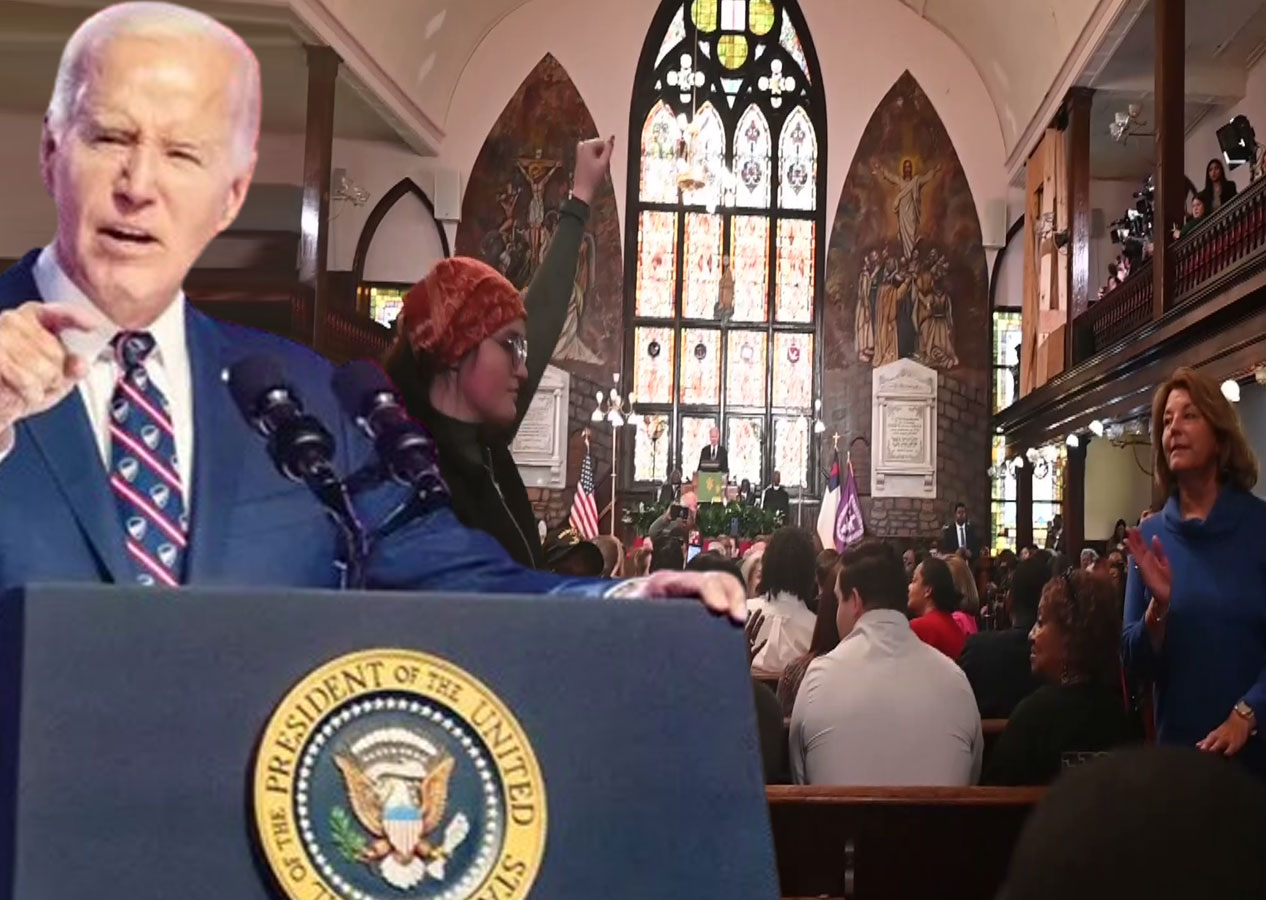 Biden'ın konuşması Gazze için "şimdi ateşkes" sloganlarıyla bölündü