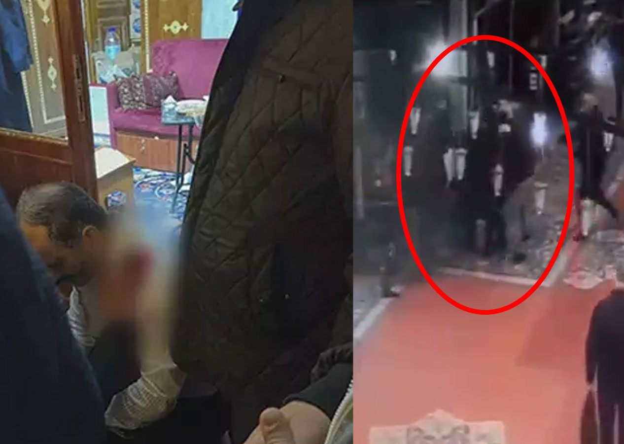 Fatih Camii imamına saldırı anı kaydedildi! İşte o anlar...