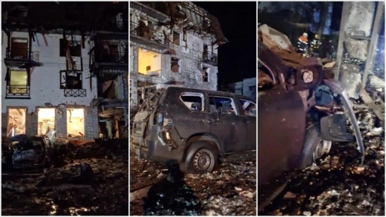 Ukrayna'da AA ekibinin kaldığı otel bombalandı!