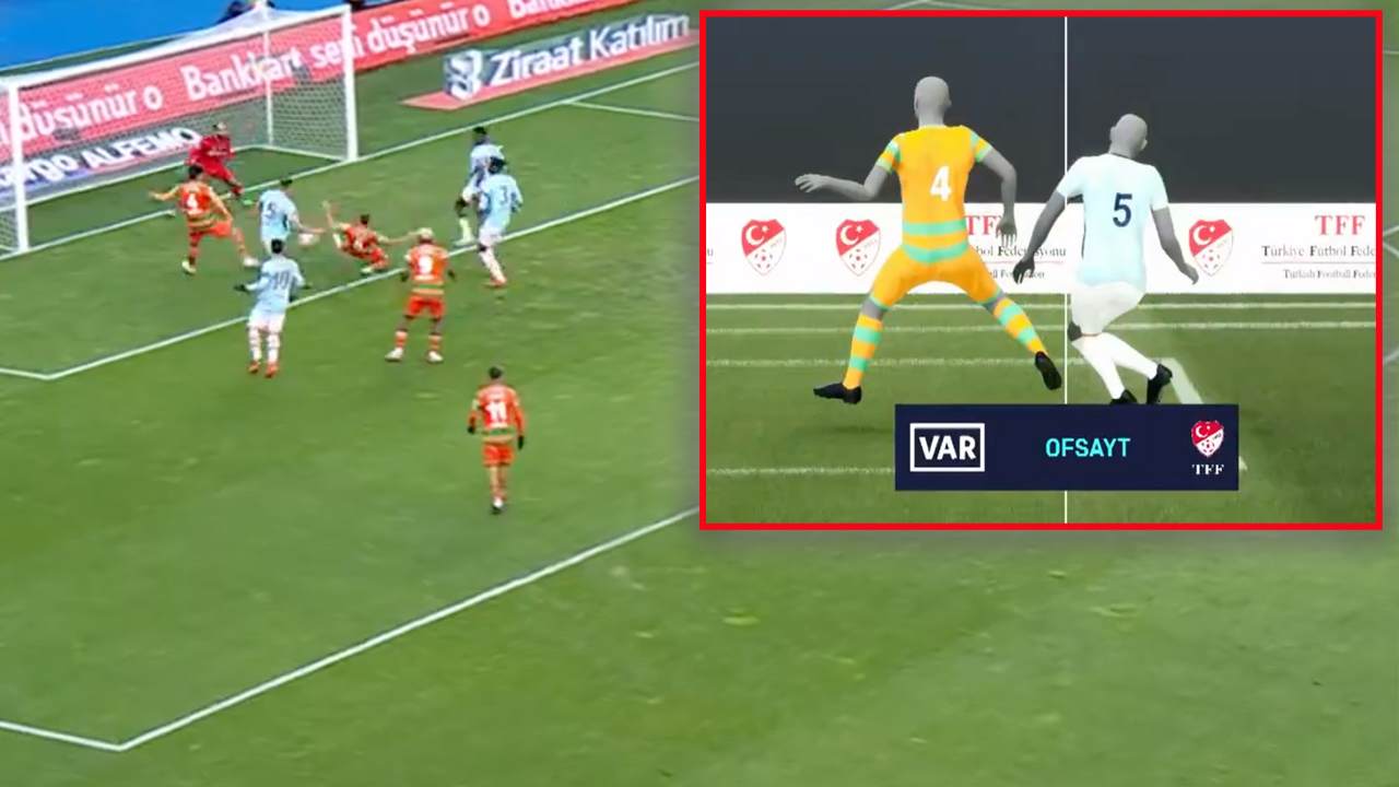 Süper Lig'de tarihe geçen an! Yarı otomatik ofsayt sistemi ilk kez görücüye çıktı