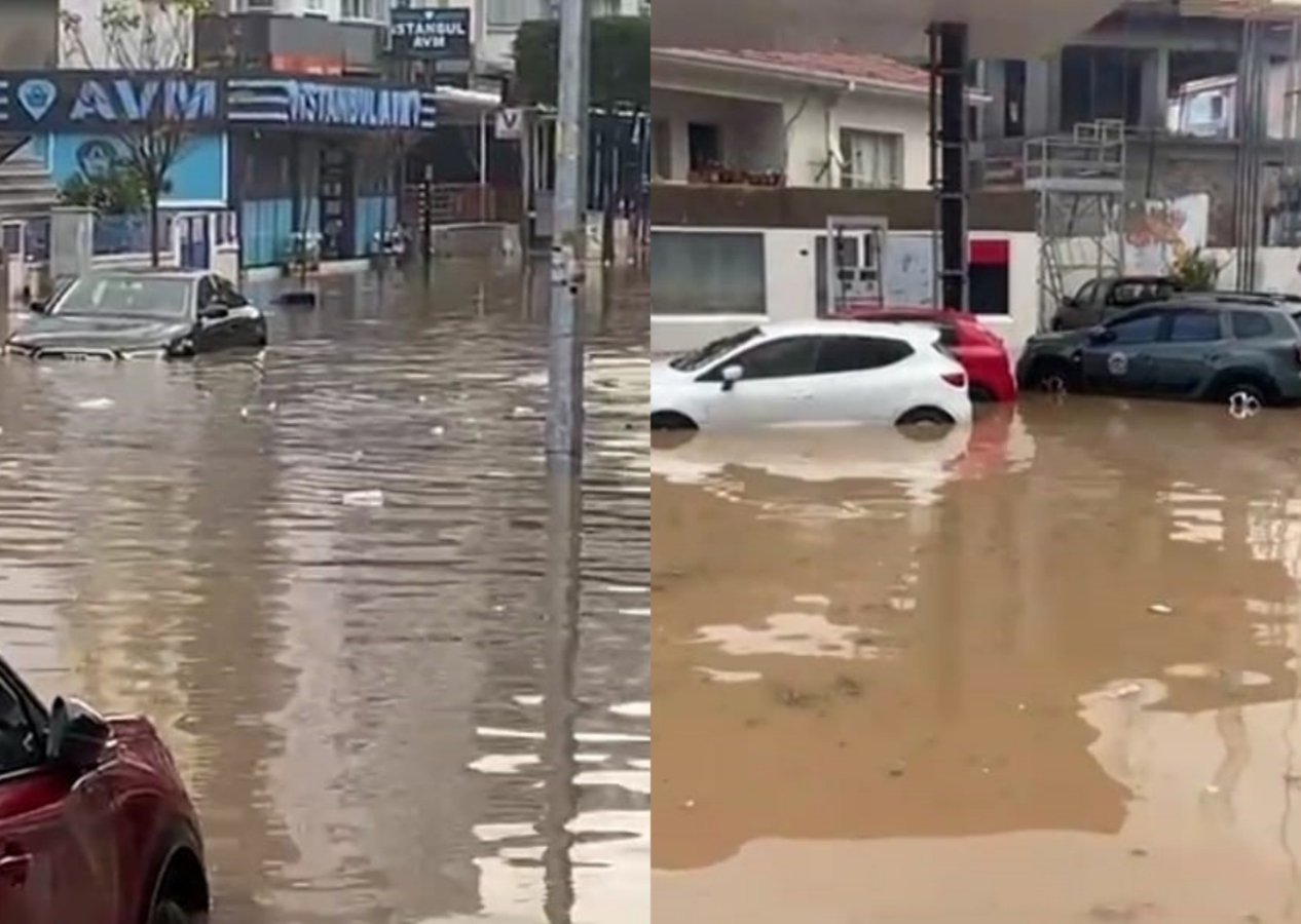İzmir'i sağanak vurdu! Sokaklar göle döndü, okullar tatil edildi