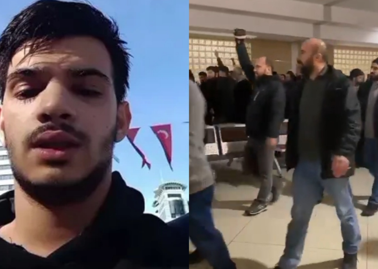Atatürk'e hakaretten yargılanan Ahmet Bostancı serbest kaldı, adliye koridorlarında "Yaşasın şeriat" sloganları atıldı