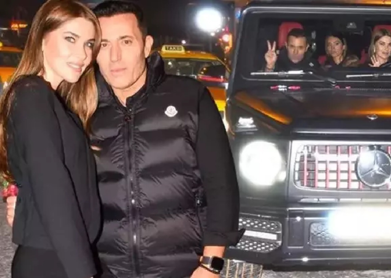Mustafa ve Melis Sandal çifti araçları ile caddelerin tozunu attırdı...