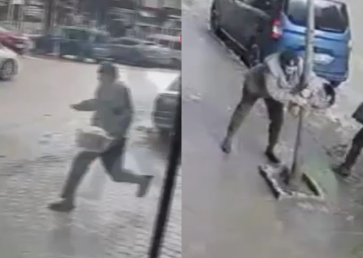 Ordu'da fırtına yüzünden bir vatandaş adeta uçtu: Ağaca tutunarak durabildi