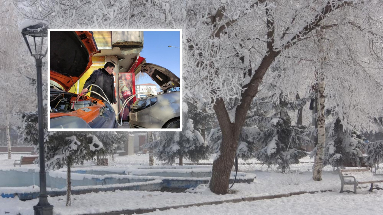 Ardahan rekor kırdı! Hava sıcaklığı -28 derece! Araçlar bile soğuktan çalışmıyor...