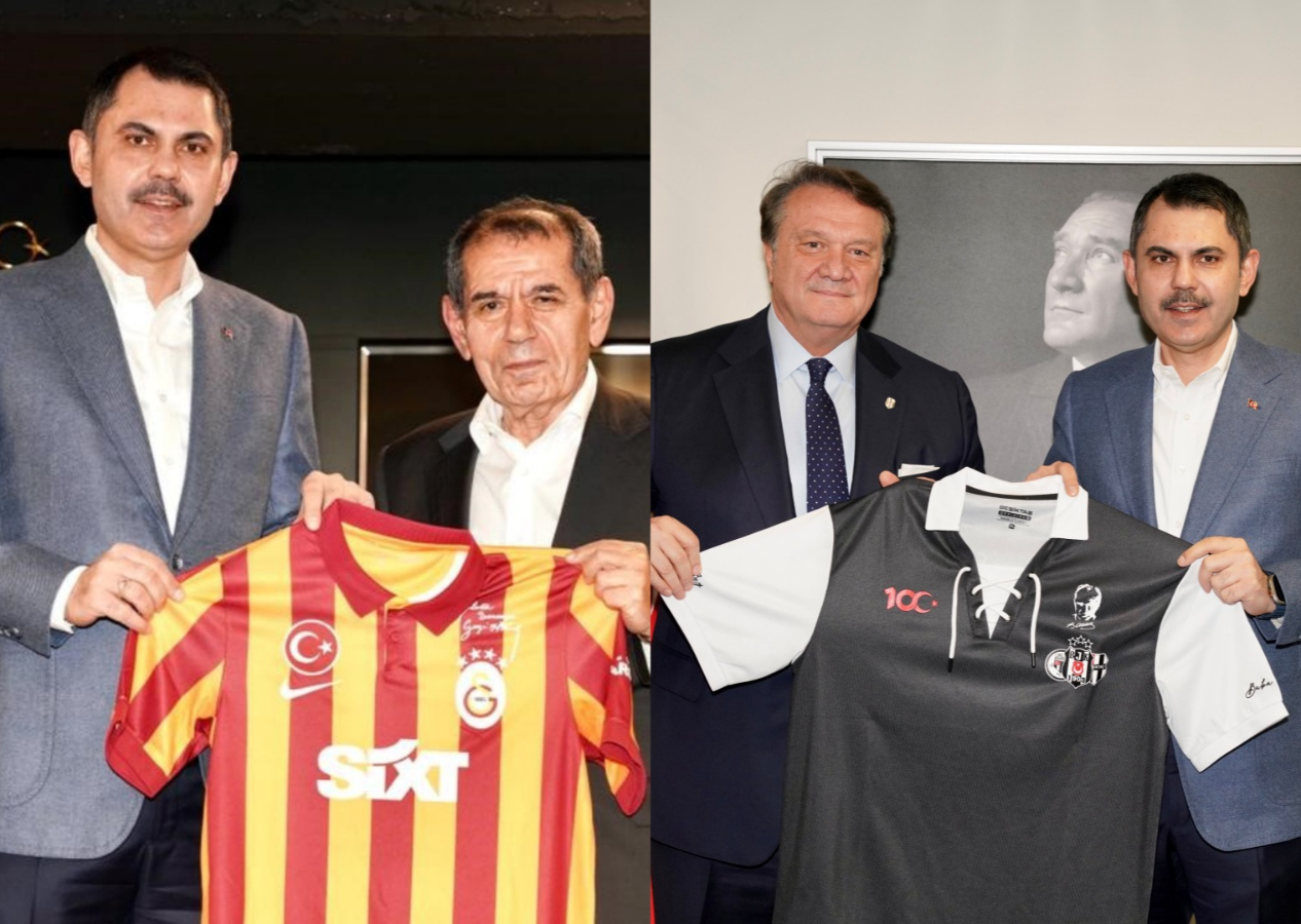 İBB Başkan adayı Murat Kurum'dan Beşiktaş ve Galatasaray'a ziyaret