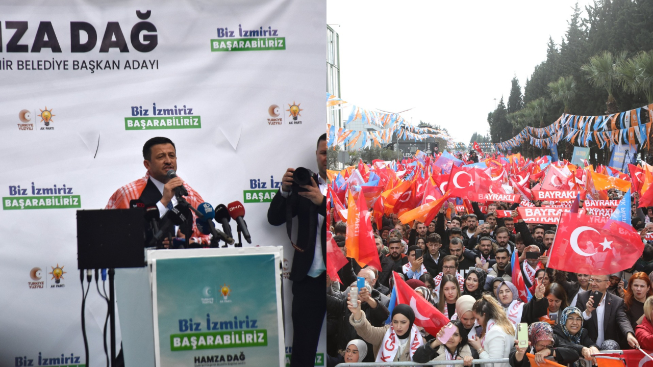 AK Parti İzmir adayı Hamza Dağ'a havalimanında coşkulu karşılama: "Biz İzmir’iz başarabiliriz"