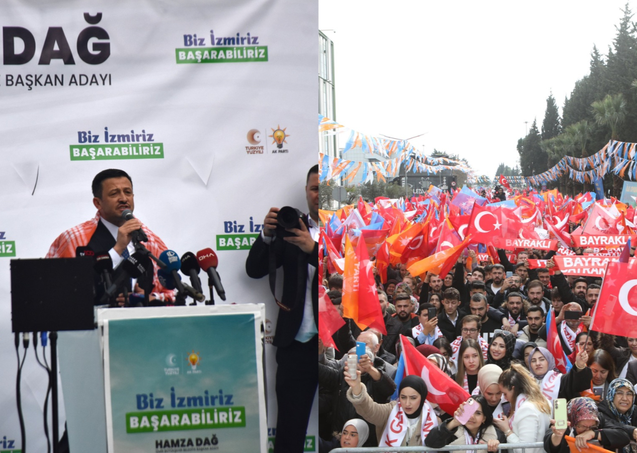 AK Parti İzmir adayı Hamza Dağ'a havalimanında coşkulu karşılama: "Biz İzmir’iz başarabiliriz"