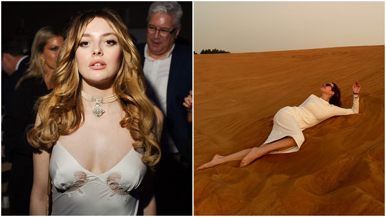 Sosyal medya bunu konuşuyor! Melis Sezen'den Dubai kumlarında mistik dans