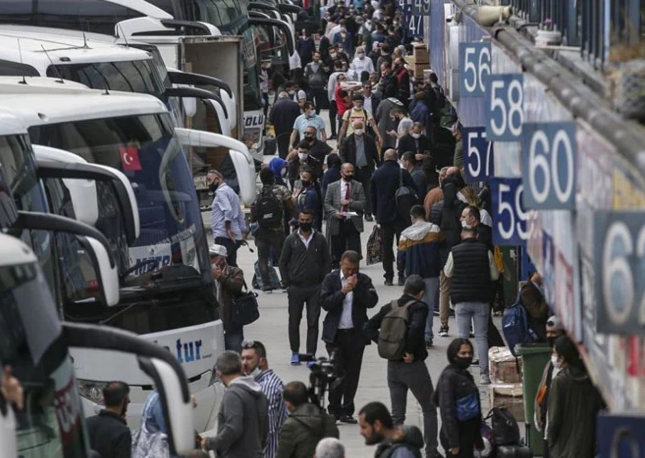 Otogarda yarıyıl tatili yoğunluğu