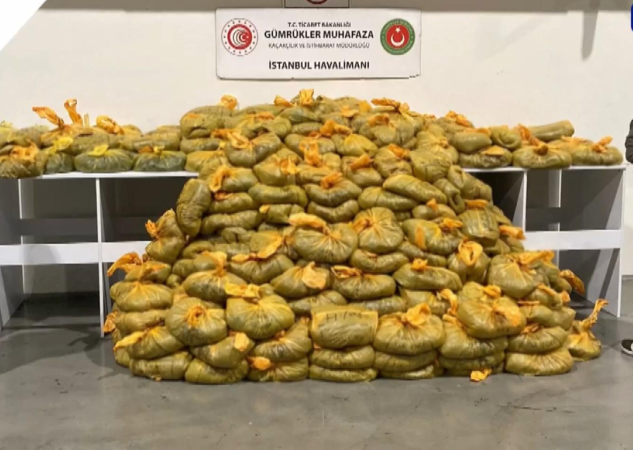 İstanbul Havalimanı'nda şüpheli kargodan tam 568 kilo uyuşturucu çıktı