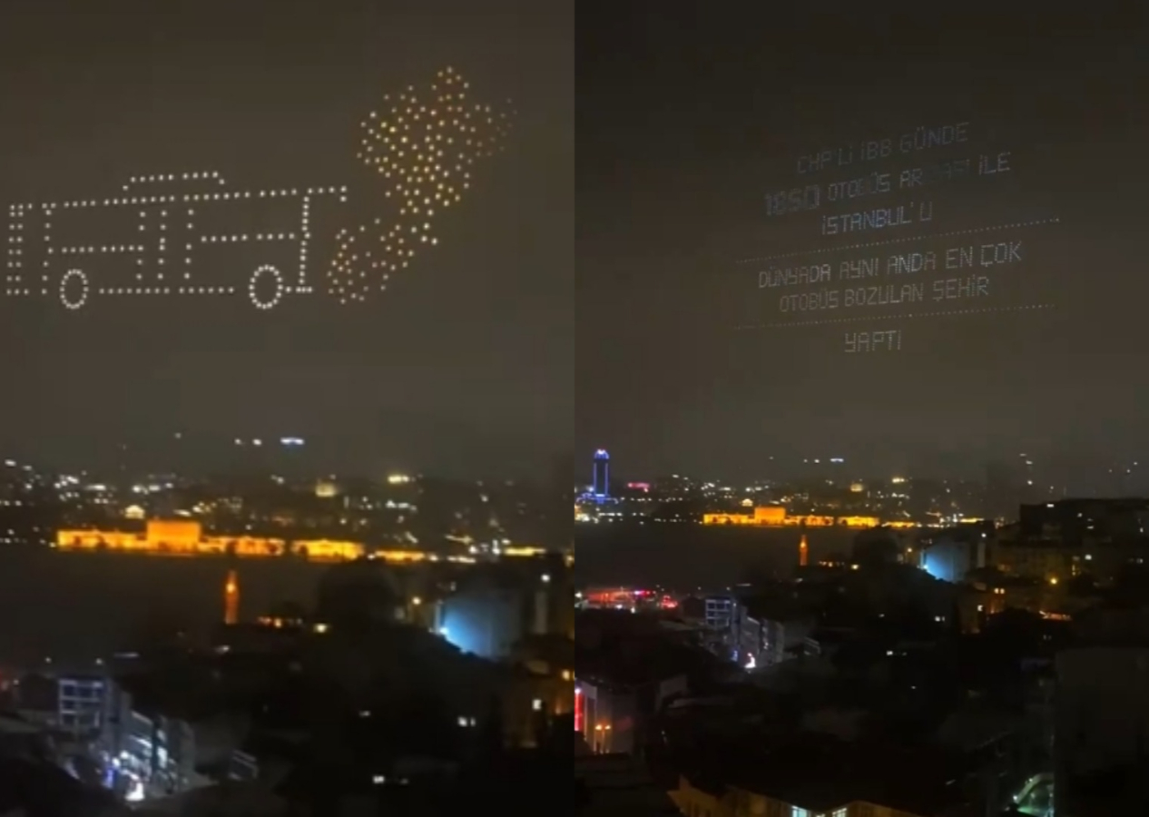 CHP'li İBB'nin beceriksizliği İstanbul semalarına yansıtıldı: "1.850 otobüs arızası..."
